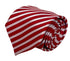 red and white classic thin striped  tie